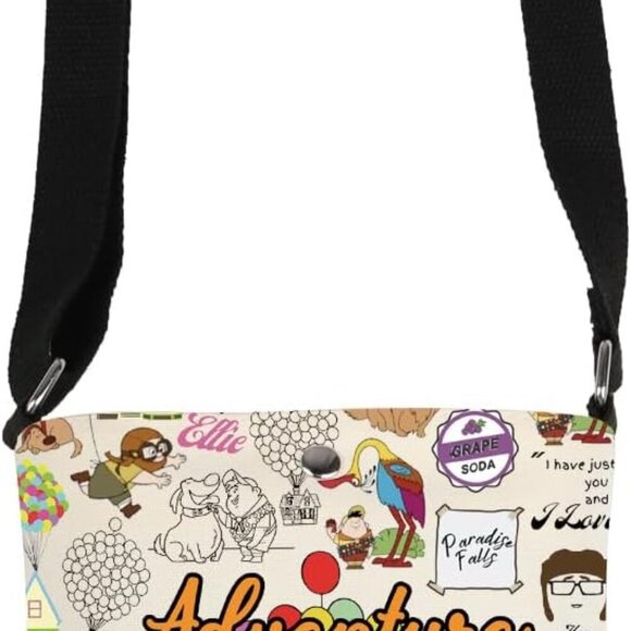 Adventure Is Out There Crossbody Bag Polyester Travel Gift for Fans - Picture 5 of 7